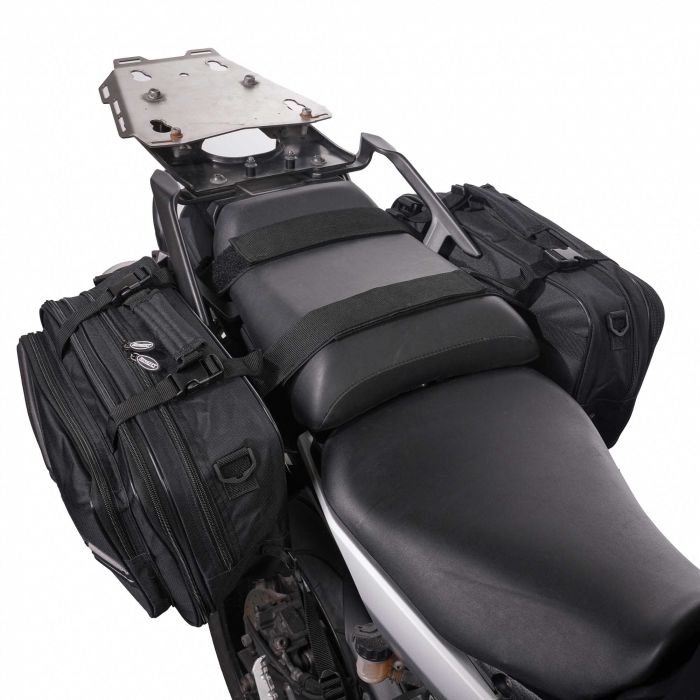 BikeTek Soft Luggage 'Diablo' Saddle Pannier Bags (2x 21L Capacity)
