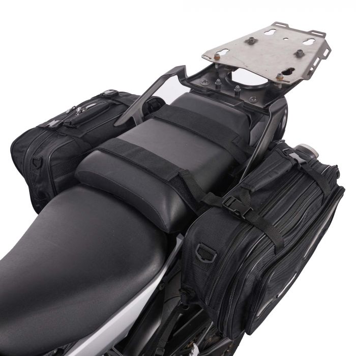 BikeTek Soft Luggage 'Diablo' Saddle Pannier Bags (2x 21L Capacity)